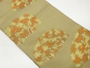 本場筑前博多木々模様織出し名古屋帯